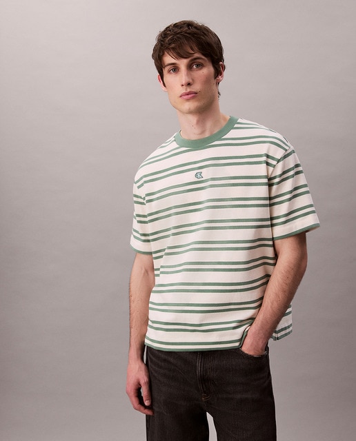 Imagem 0 de T-shirt às Riscas com Logótipo