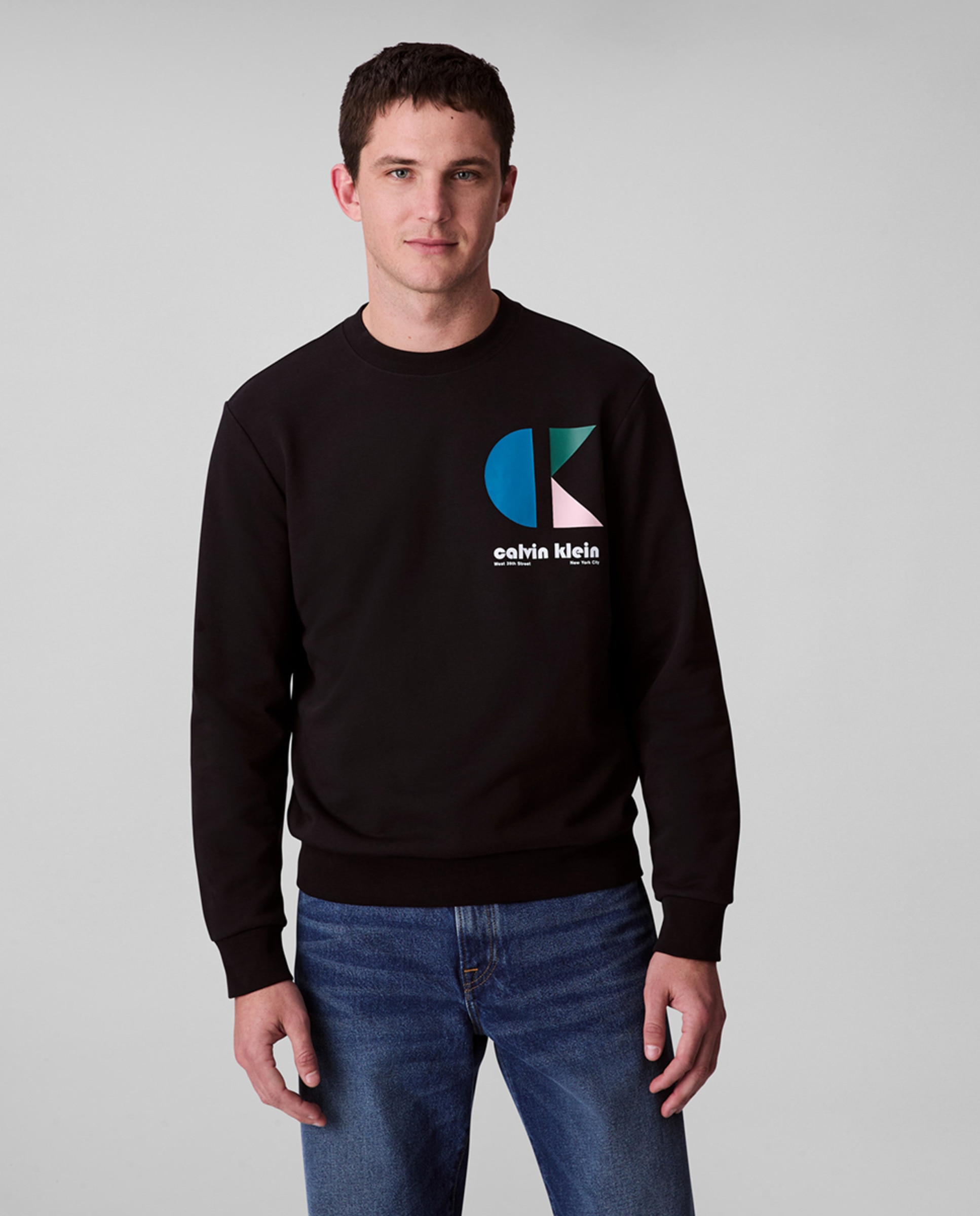 Sweatshirt com Ilustração Preto-1