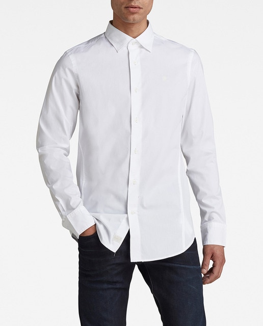 Imagen 0 de Camisa Dressed de hombre blanca con corte ajustado