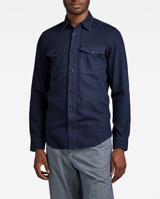 Imagen 0 de Camisas Marine Slim de hombre con corte ajustado y bolsillos