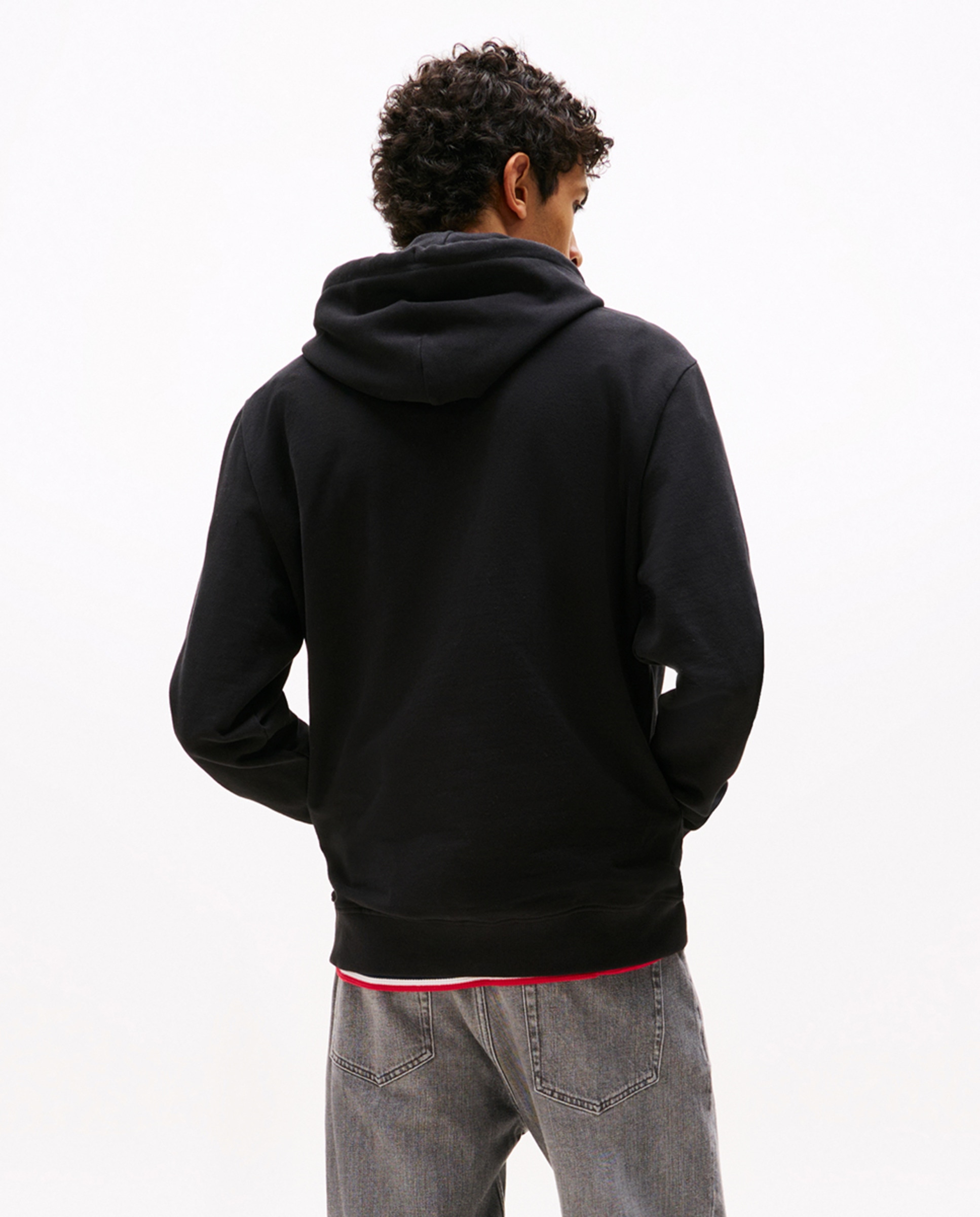 Sweatshirt Regular Fit com Capuz Preto-2