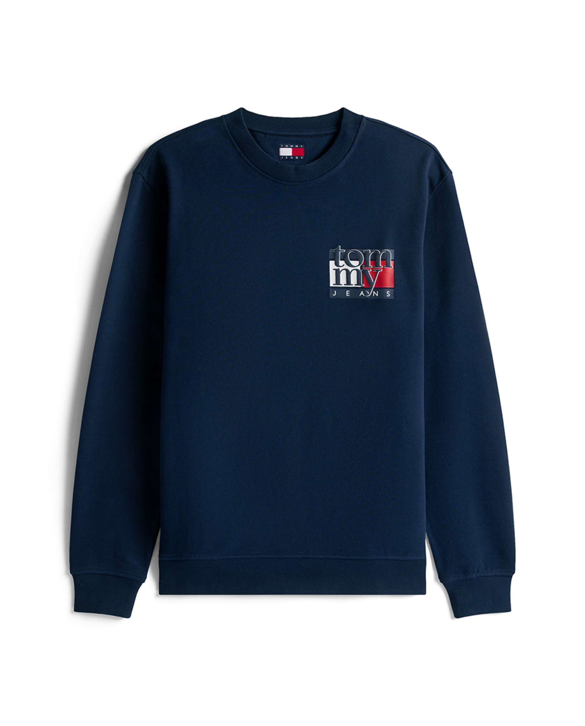 Sweatshirt Regular Fit com Gola Redonda Azul-marinho-4