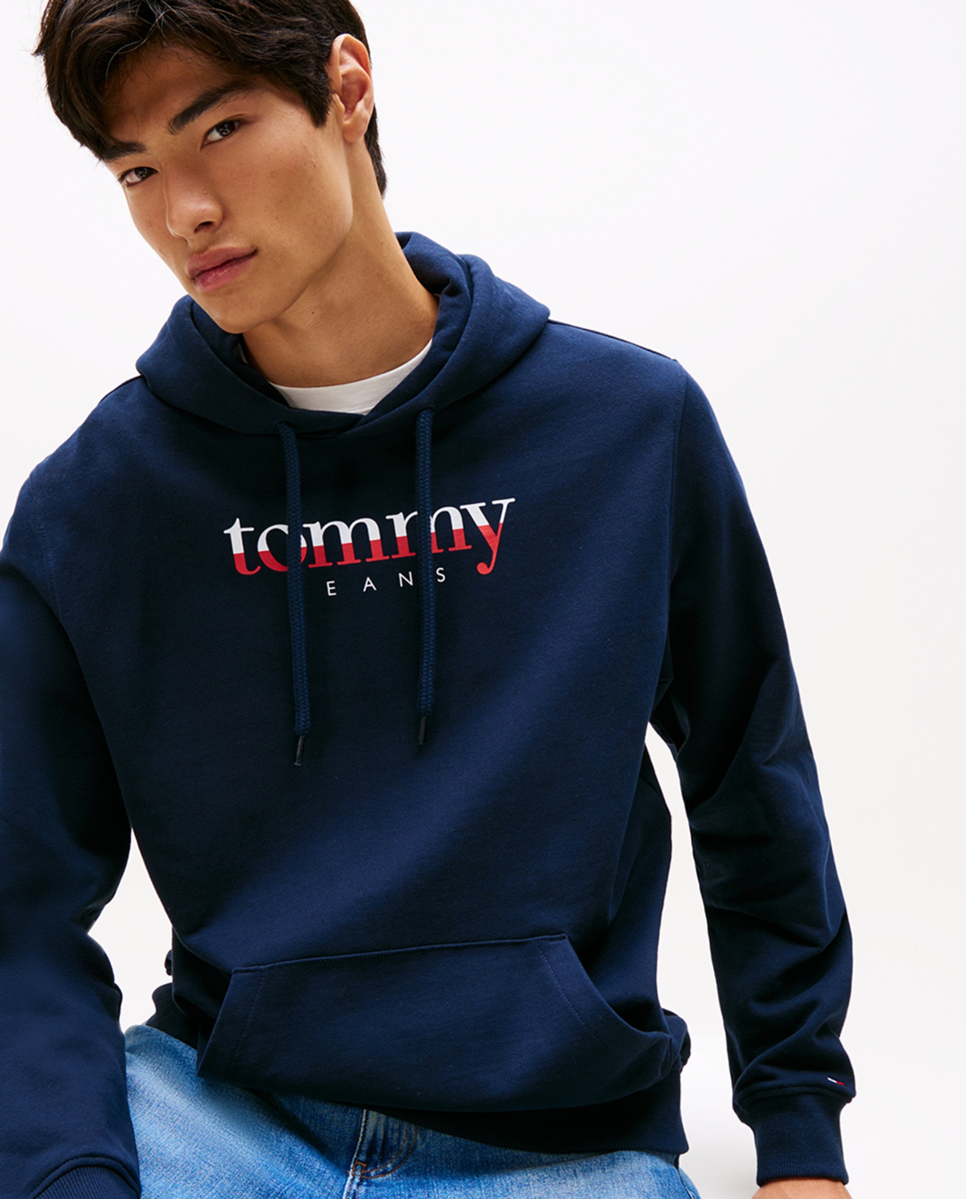 Sweatshirt Regular Fit com Capuz Azul-marinho-3