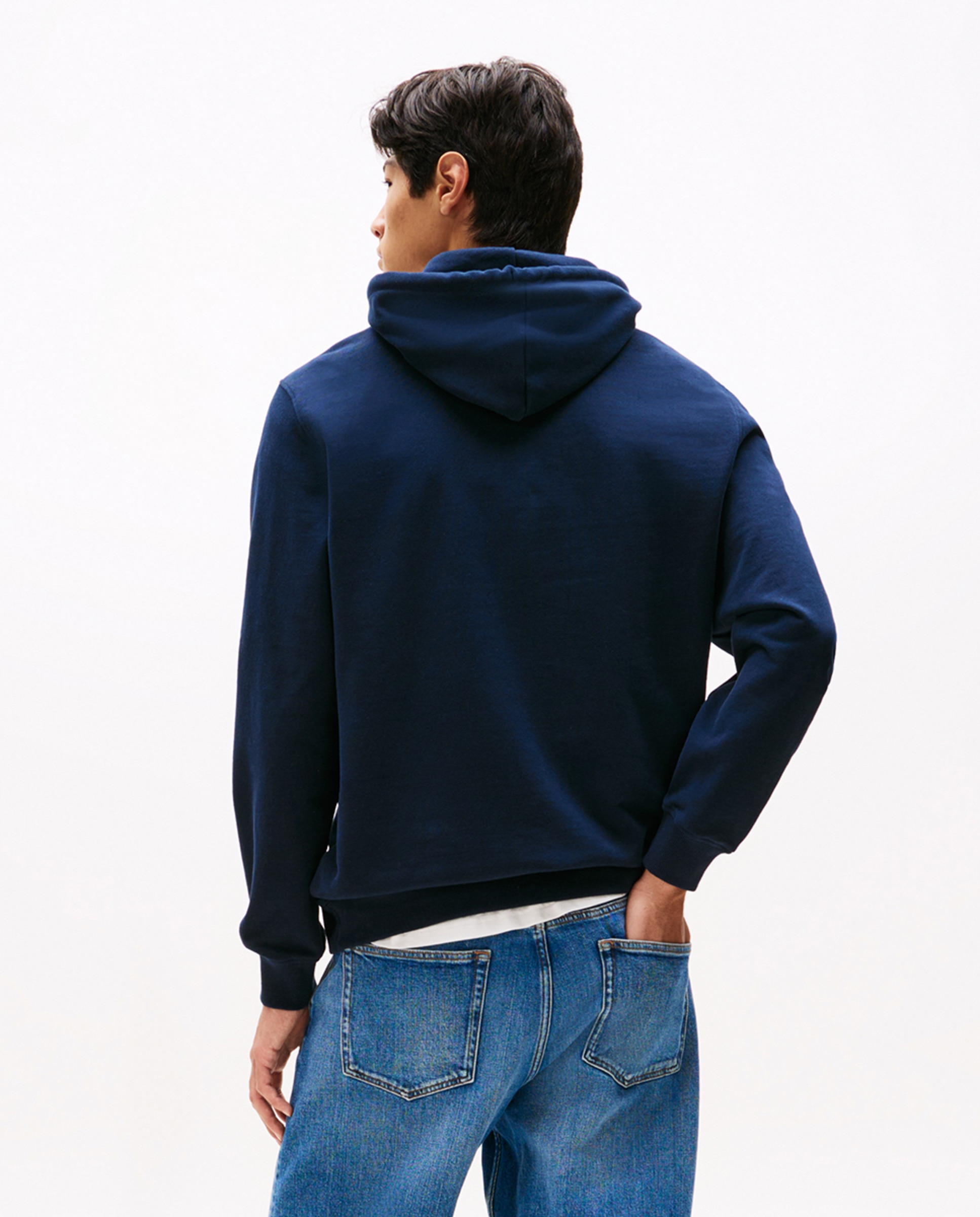 Sweatshirt Regular Fit com Capuz Azul-marinho-2