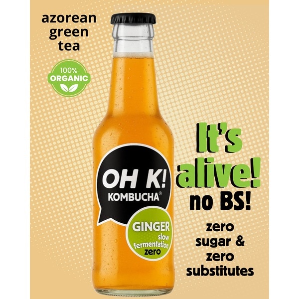 Kombucha Gengibre embalagem 330 ml
