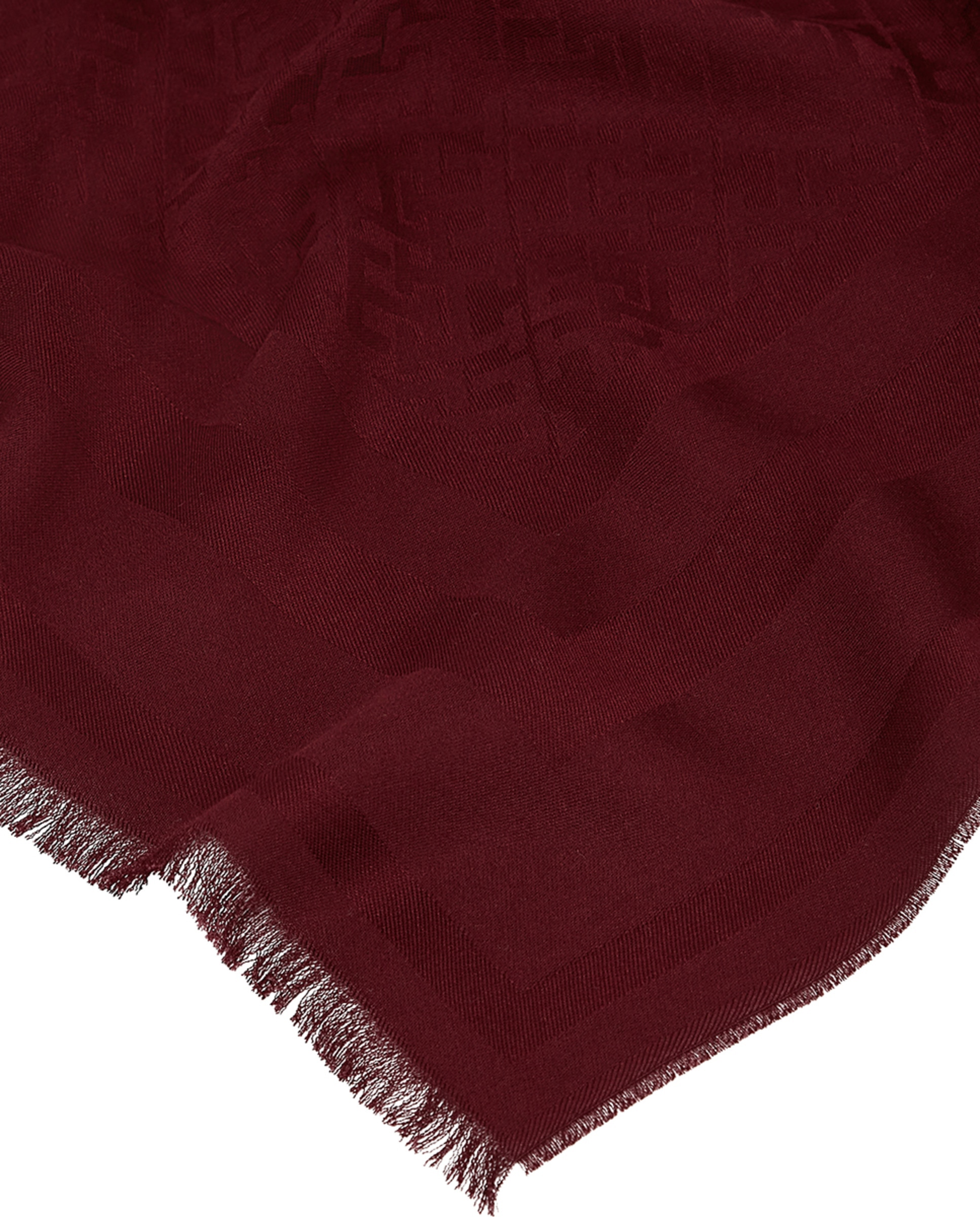Écharpe de Modal com Estampado de Monograma - Bordeaux Bordeaux-3