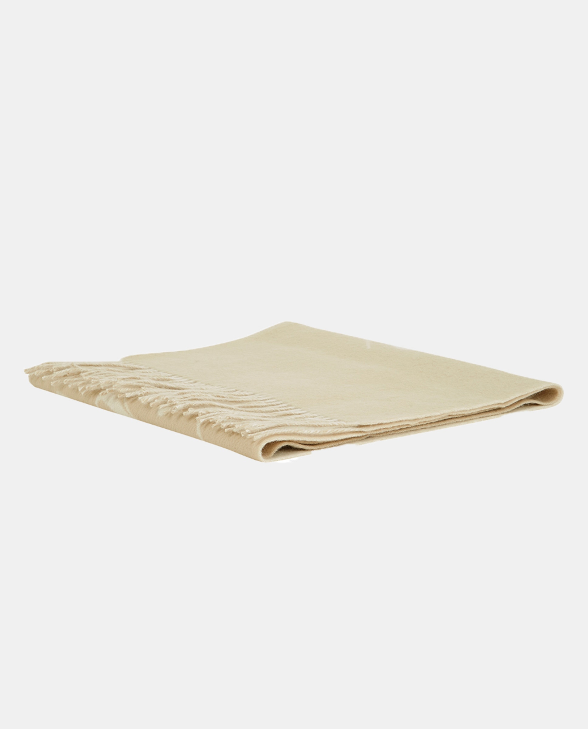 Cachecol de Lã Sustentável com Assinatura - Creme Creme-2