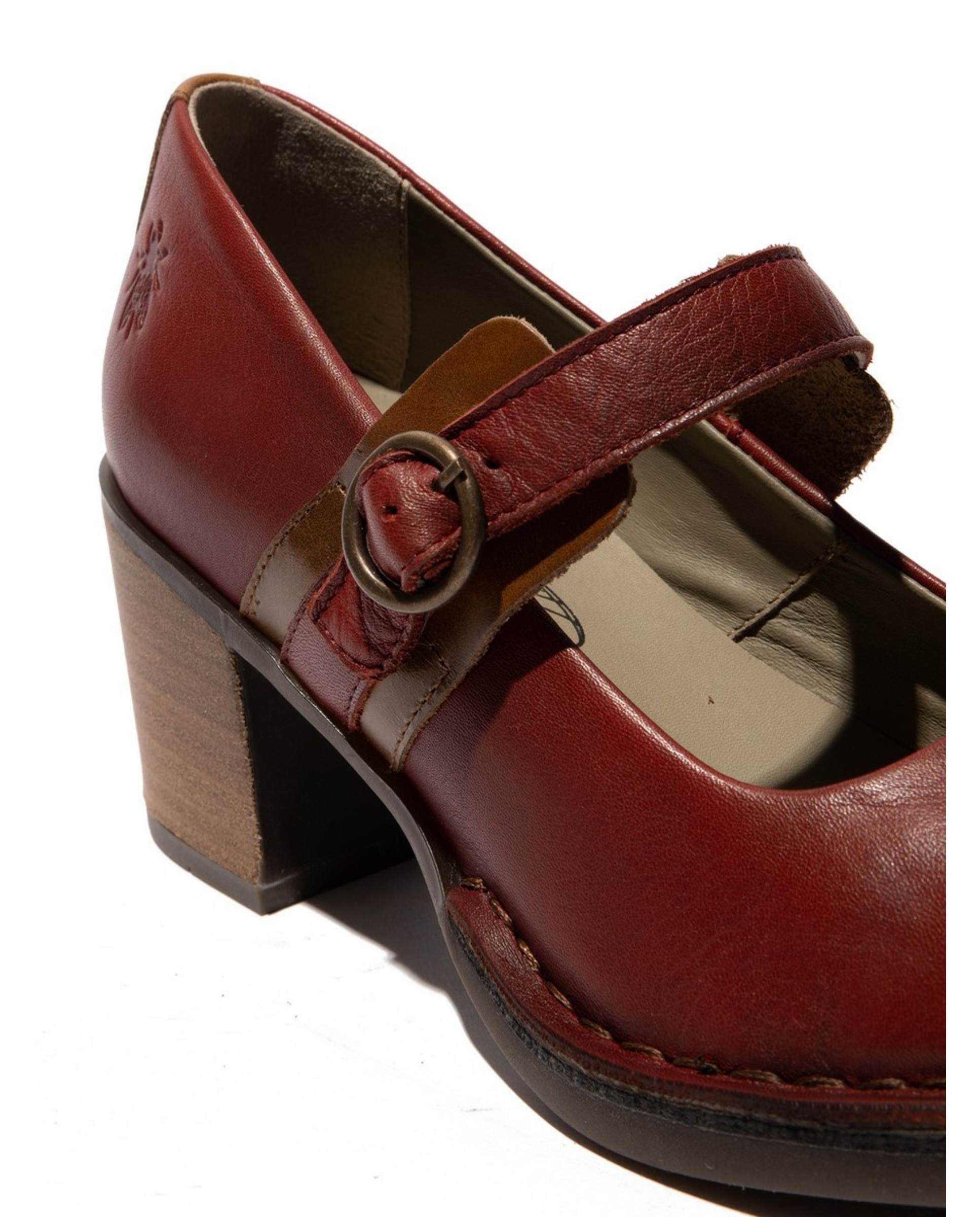 Sapato com Fivela Billie Line Vermelho-4