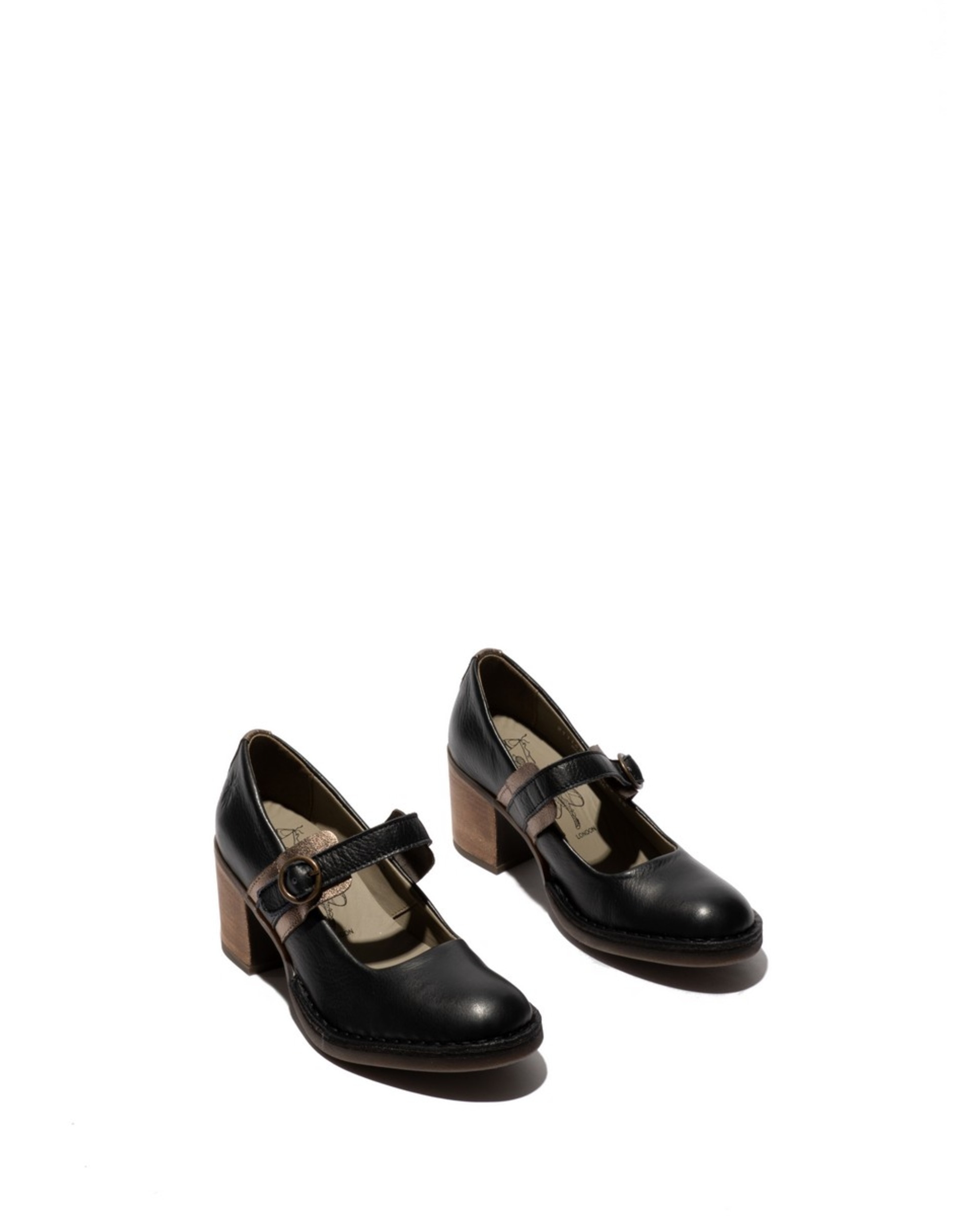 Sapato com Fivela Billie Line Preto-2