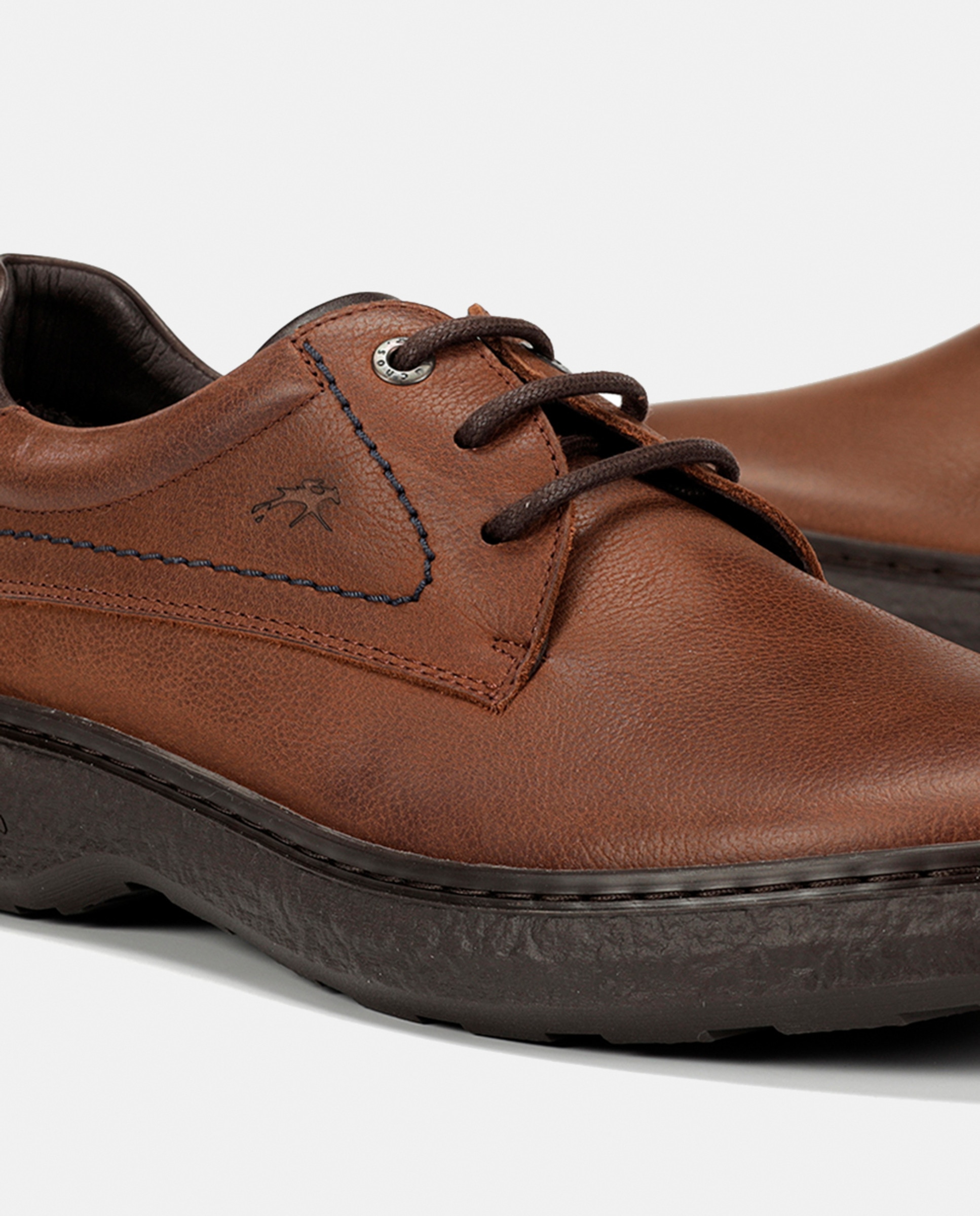 Bluchers em Pele com Pala Lisa Couro-7
