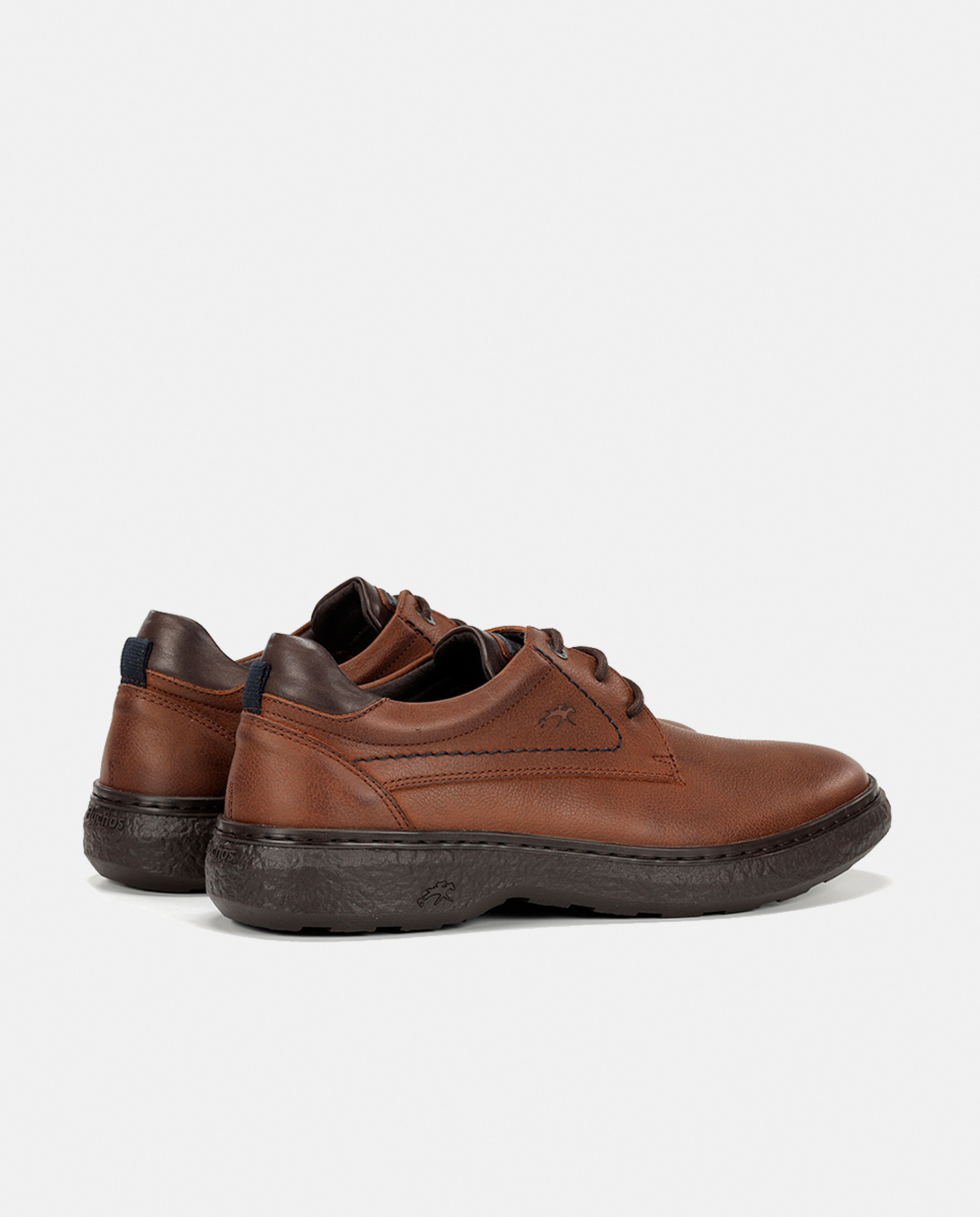Bluchers em Pele com Pala Lisa Couro-3