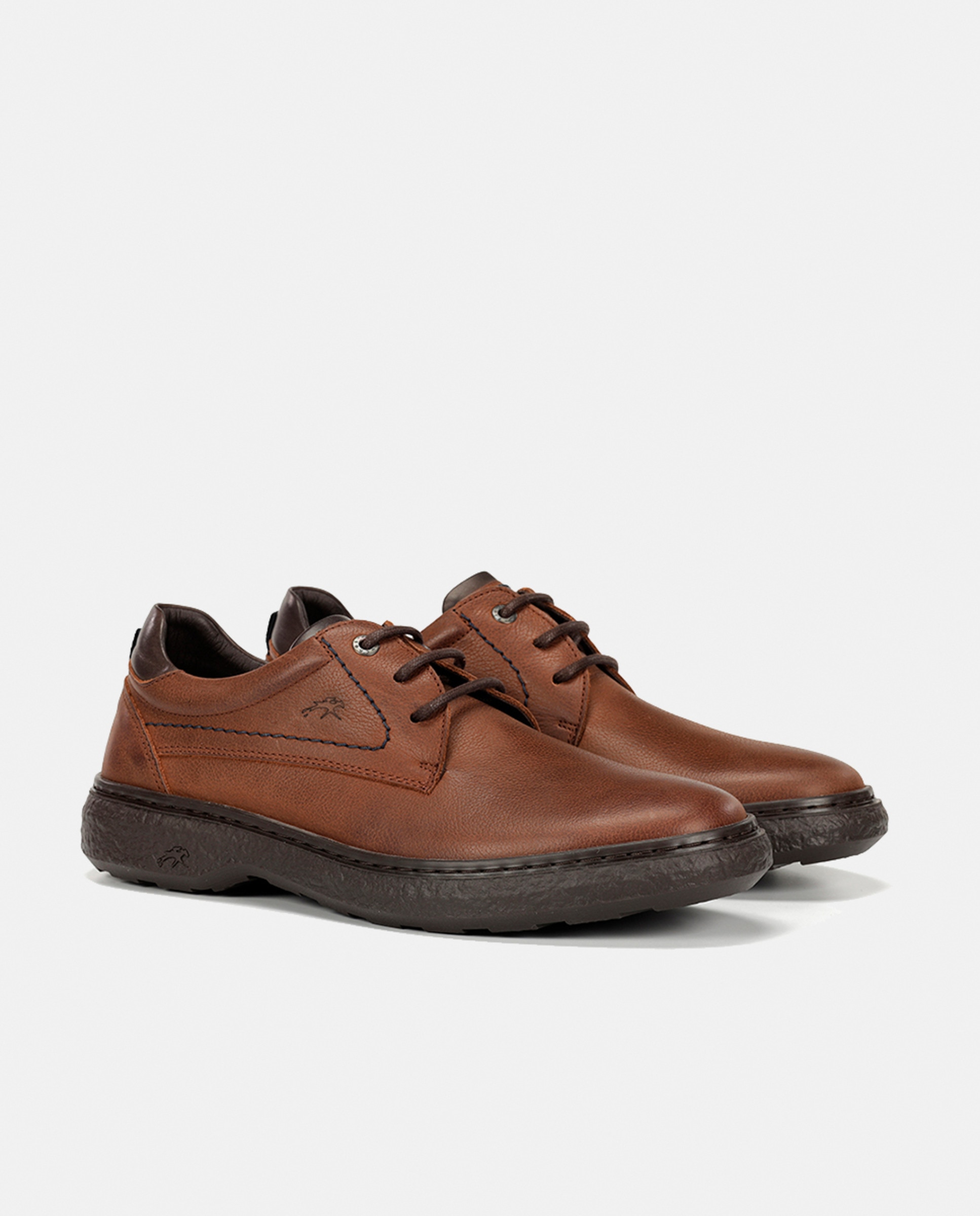 Bluchers em Pele com Pala Lisa Couro-2