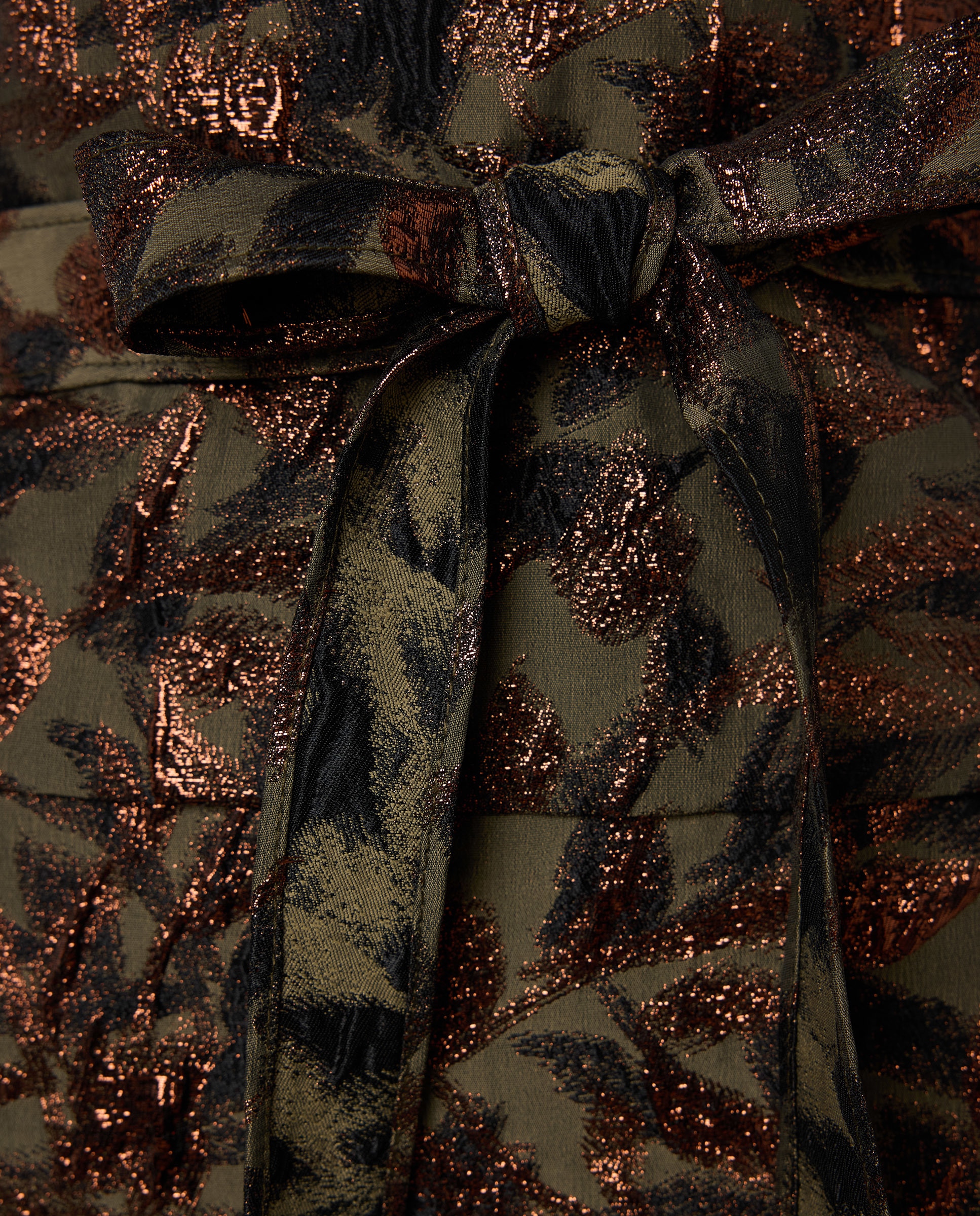 Minissaia de Jacquard Verde-2