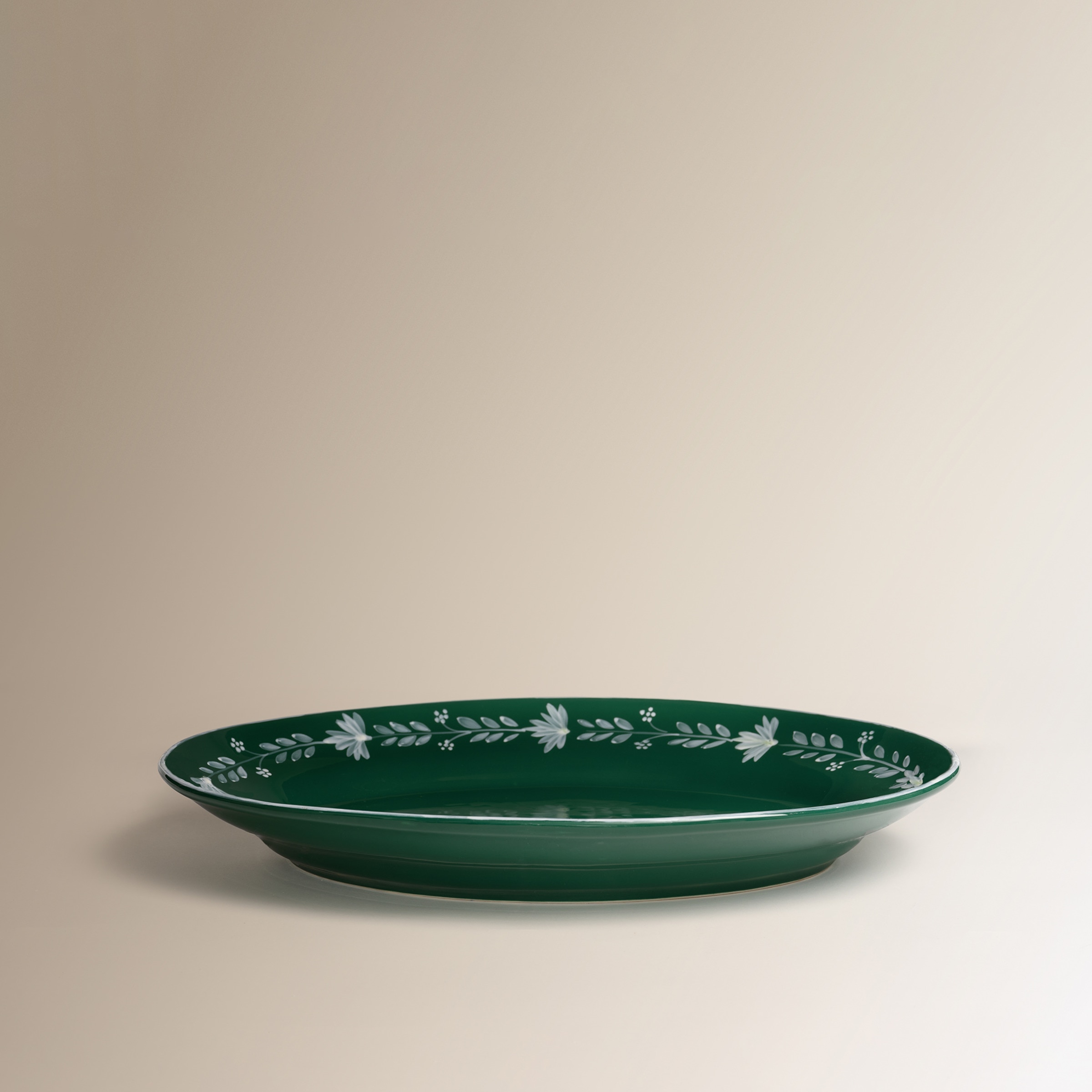 Travessa Pintada à Mão Alameda - Verde Verde-2