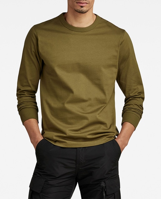 Imagen 0 de Camiseta de hombre de corte recto y manga larga