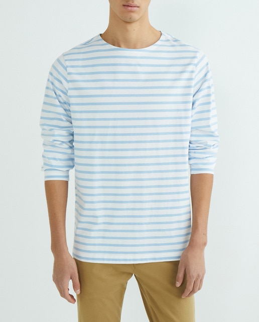 Imagen 0 de Camiseta de hombre de manga larga, slim fit