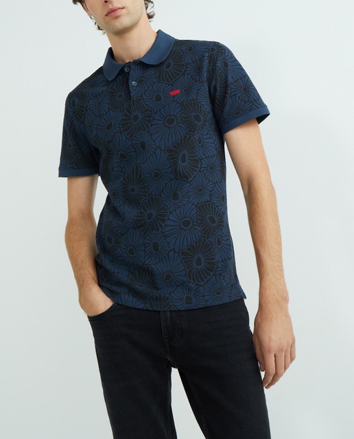 Imagen 0 de Polo de hombre de manga corta liso fit slim