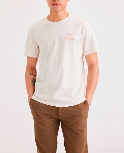 Imagen 0 de Camiseta de hombre de manga corta con logo, slim fit