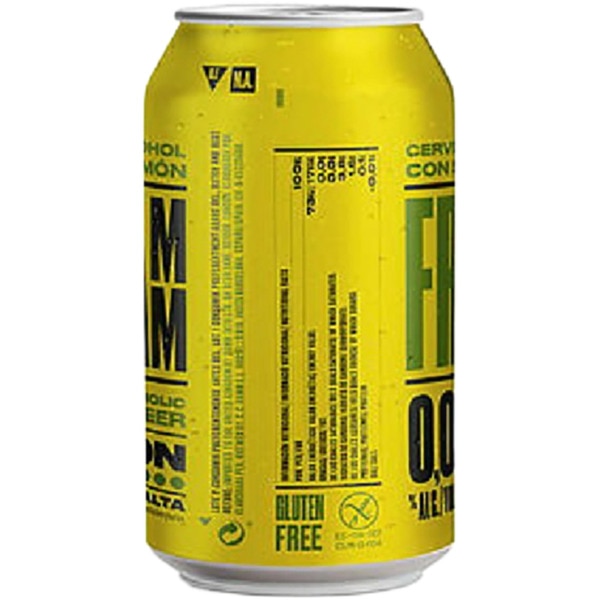 helles Lagerbier 0,0% Alkohol mit Zitronengeschmack Dose 33 cl