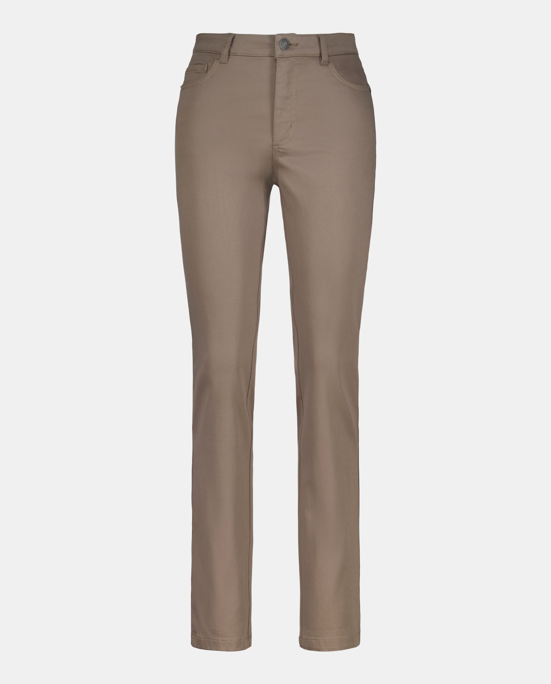 Calças Básicas Semi Skinny Visom-Escuro-4