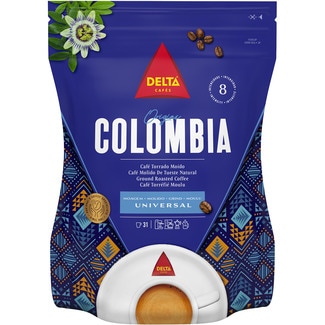 café molido Colombia paquete 220 g - Delta