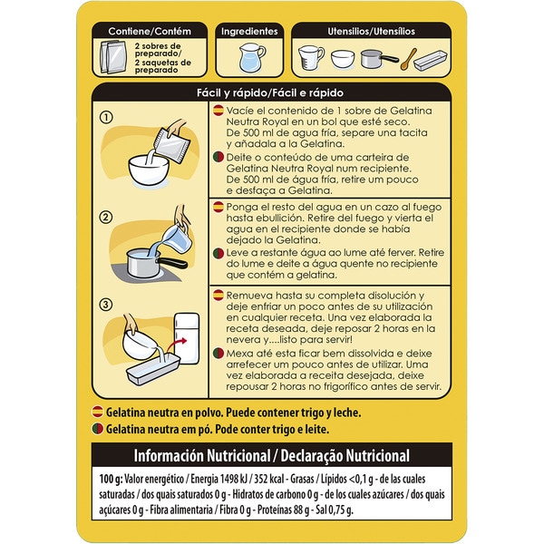 powdered neutral jelly case 20 g