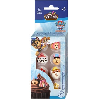 decoración para postres Paw Patrol blister 8 unidades - Vahine
