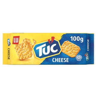 crackers salados sabor queso paquete 100 g - Tuc