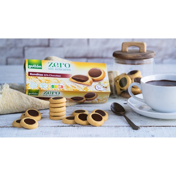 Ronditas Kekse Ronditas mit 32% Schokolade zuckerfrei Box 186 g