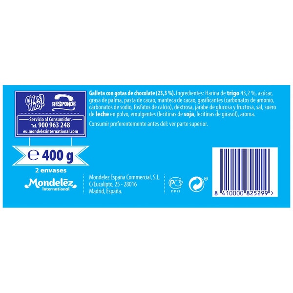 Kekse mit Schokochips Sparpackung Karton 400 g