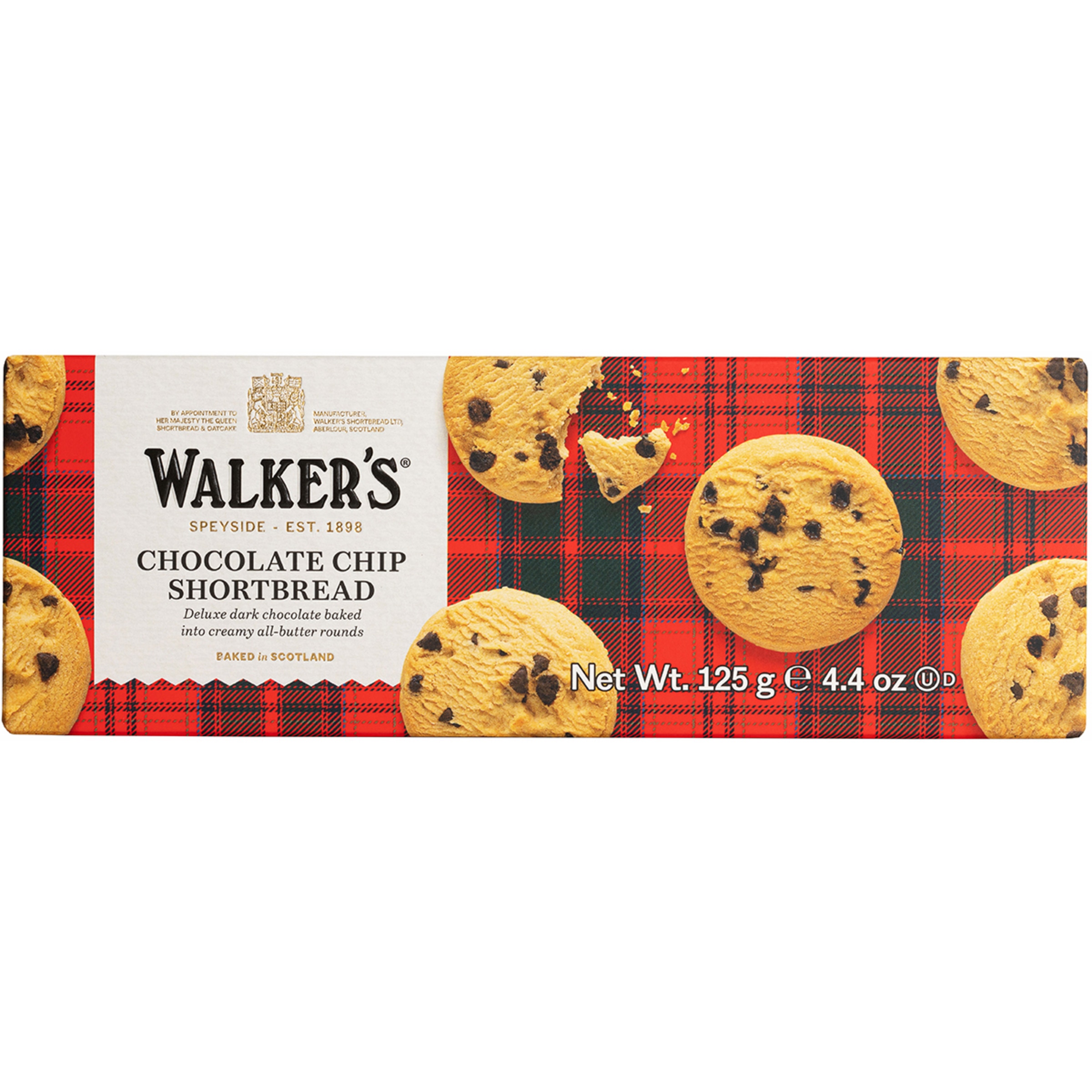 Shortbread galletas de mantequilla con chips de chocolate estuche 125 g