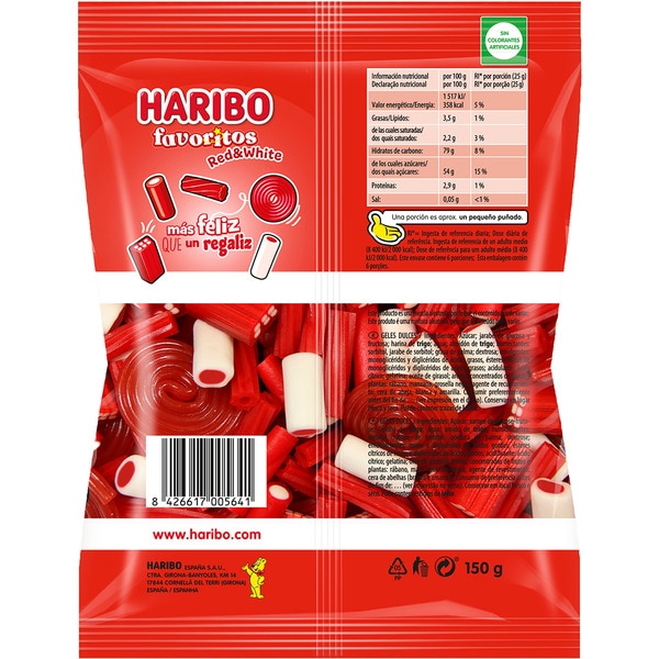 Favoritos Red Mix gemischte rote Lakritze Tasche 150 g