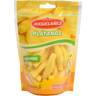 caramelos de goma sabor plátano sin gluten envase 165 g - Miguelañez