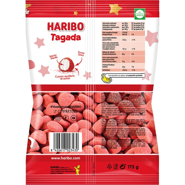 Tagada strawberry flavour jelly sweets bag 200 g