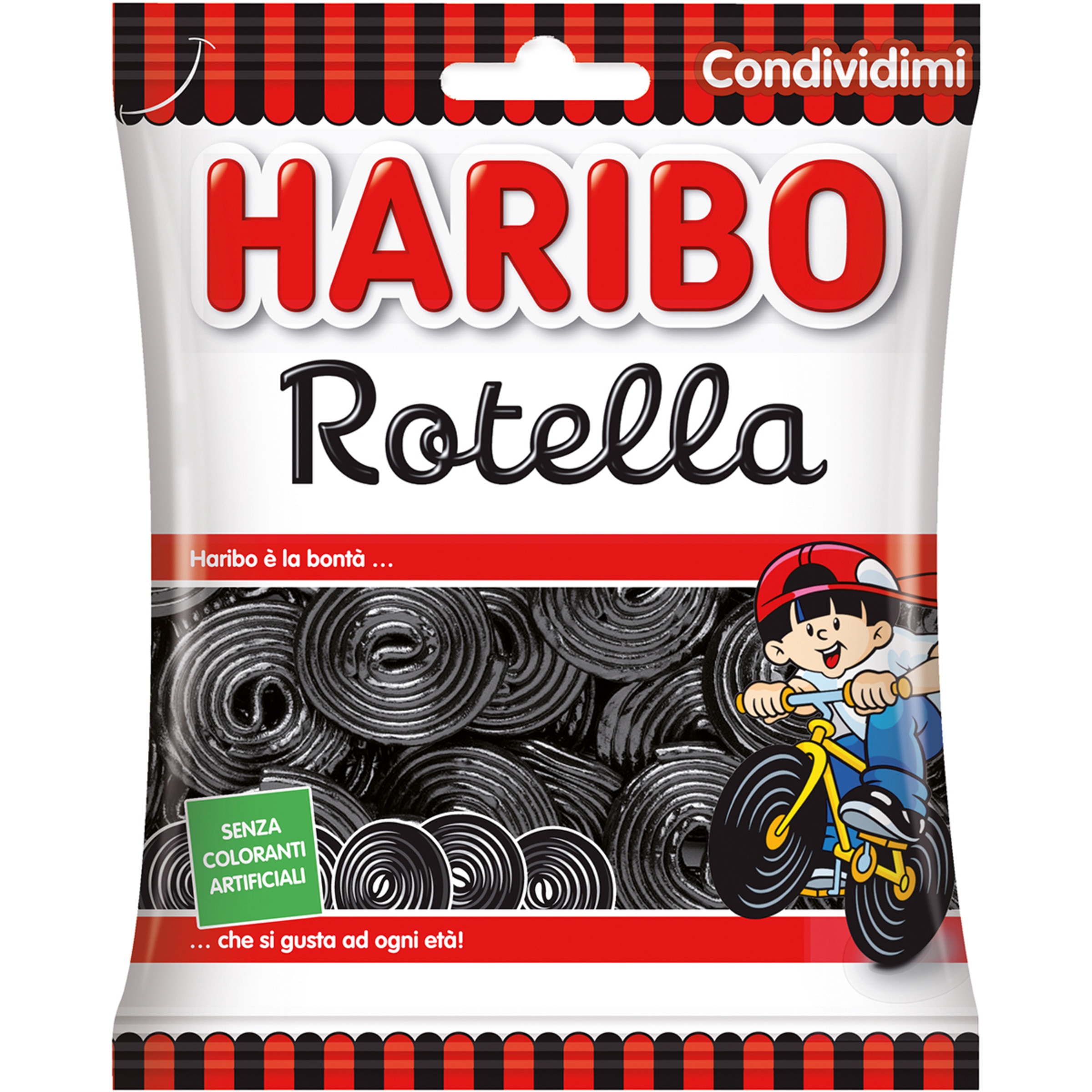 Rotella regaliz negro bolsa 175 g