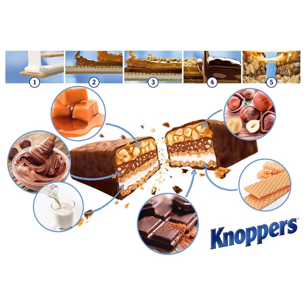 Wafer biscuits with hazelnut cream 5 bars case 200 g