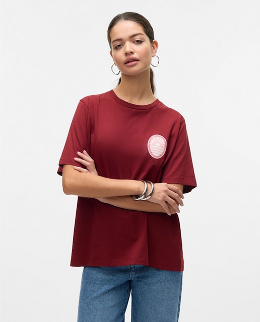 Imagen 0 de Camiseta manga corta oversize de mujer