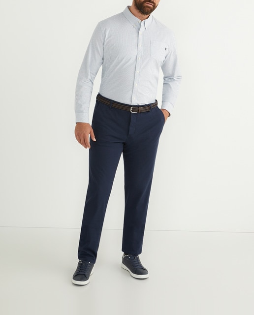 Imagen 0 de Chino de hombre Supreme Flex Slim azul tallas grandes