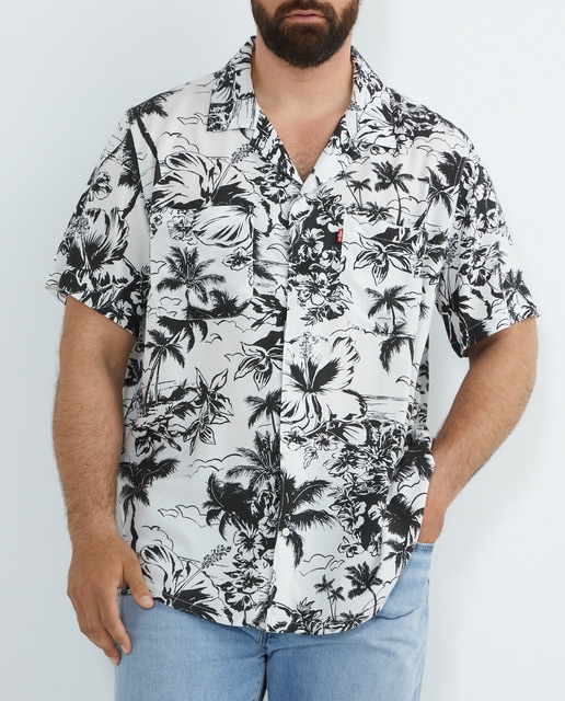 Imagen 0 de Camisa de hombre manga corta, tallas grandes