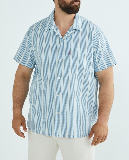 Imagen 0 de Camisa de hombre manga corta, tallas grandes