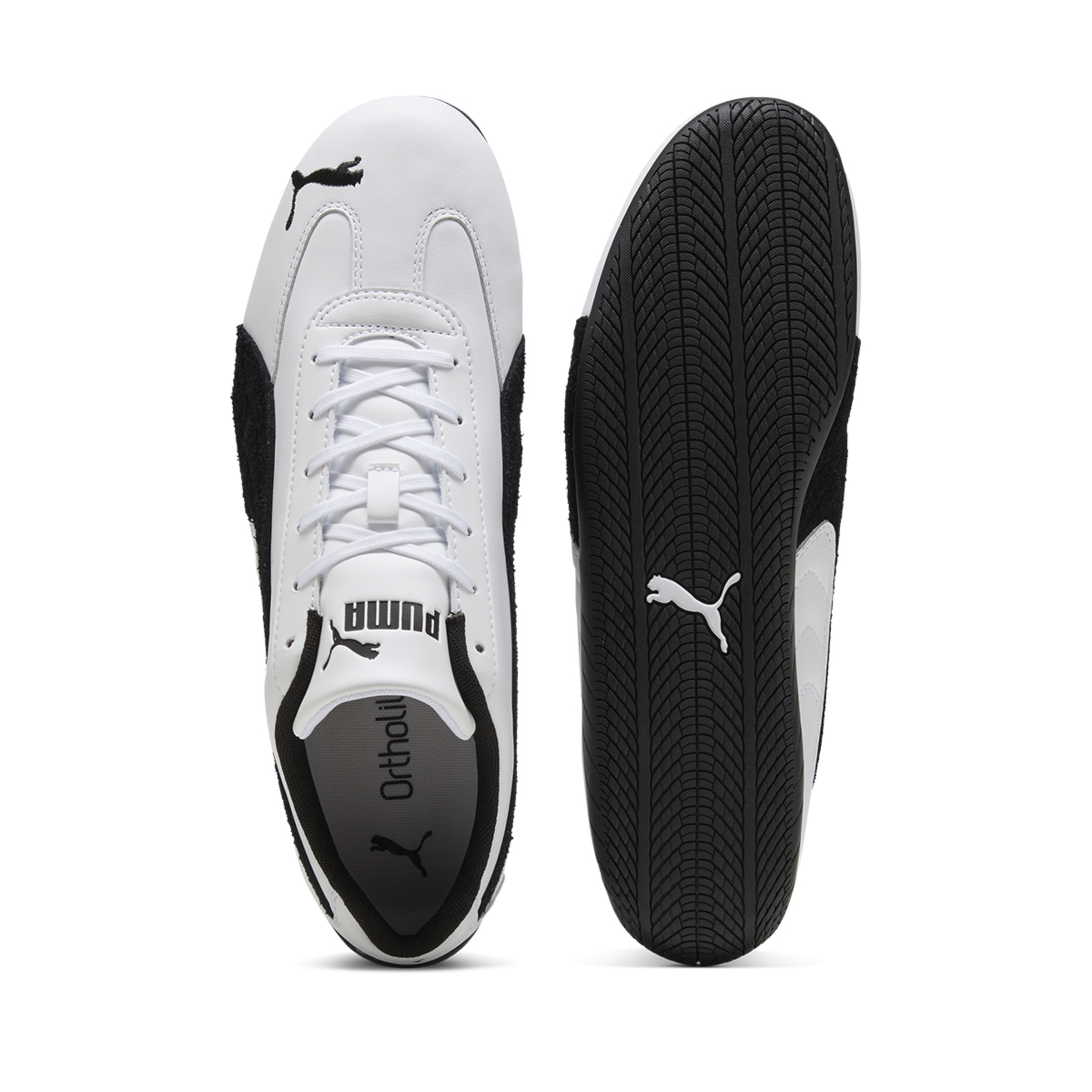 Sapatilhas Casual Speedcat LTHR Unissexo Branco-4