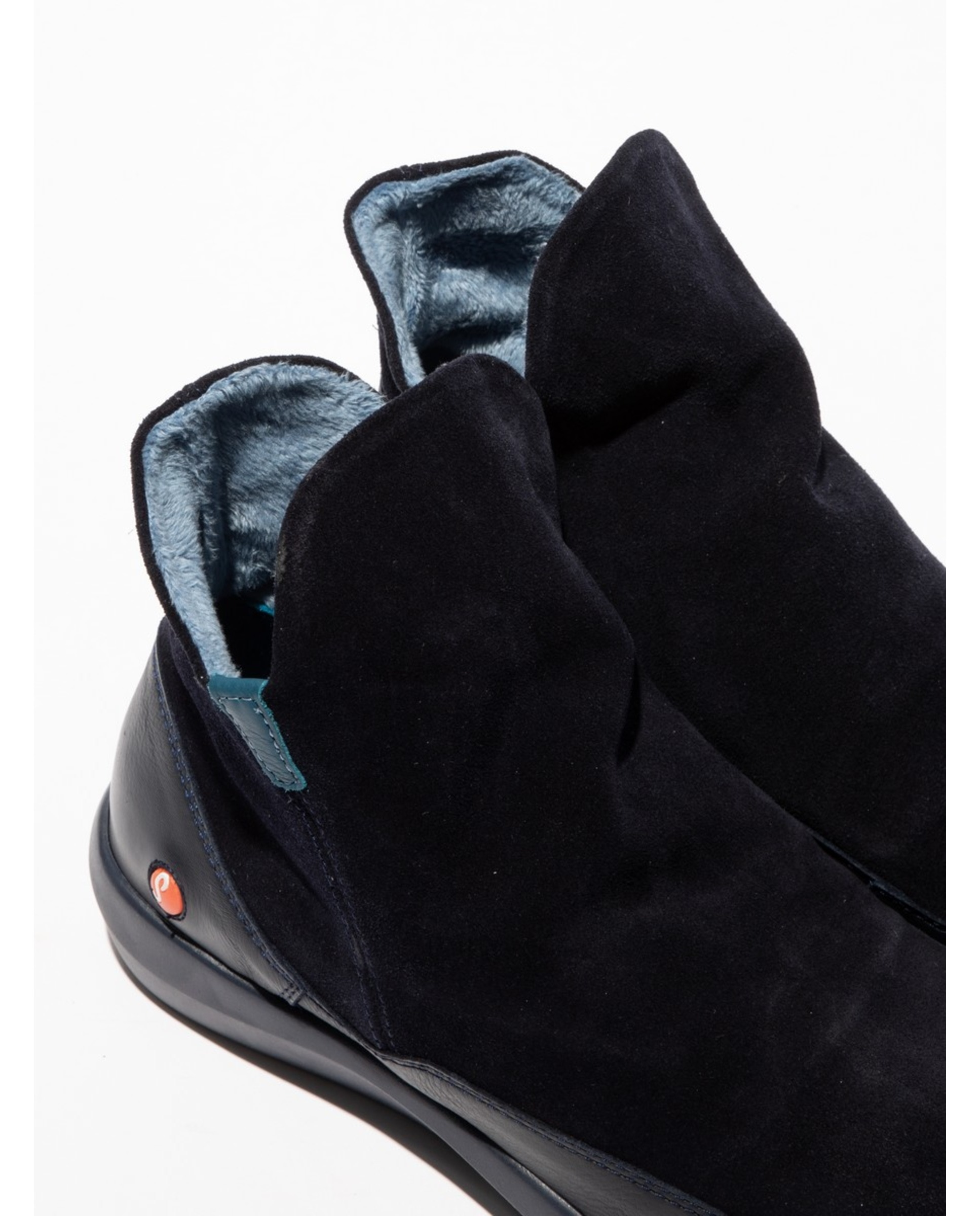 Botim em Pele com Fecho Navy-4