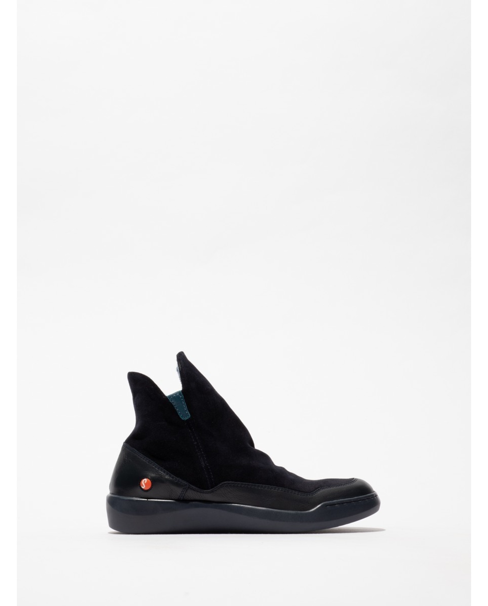 Botim em Pele com Fecho Navy-1