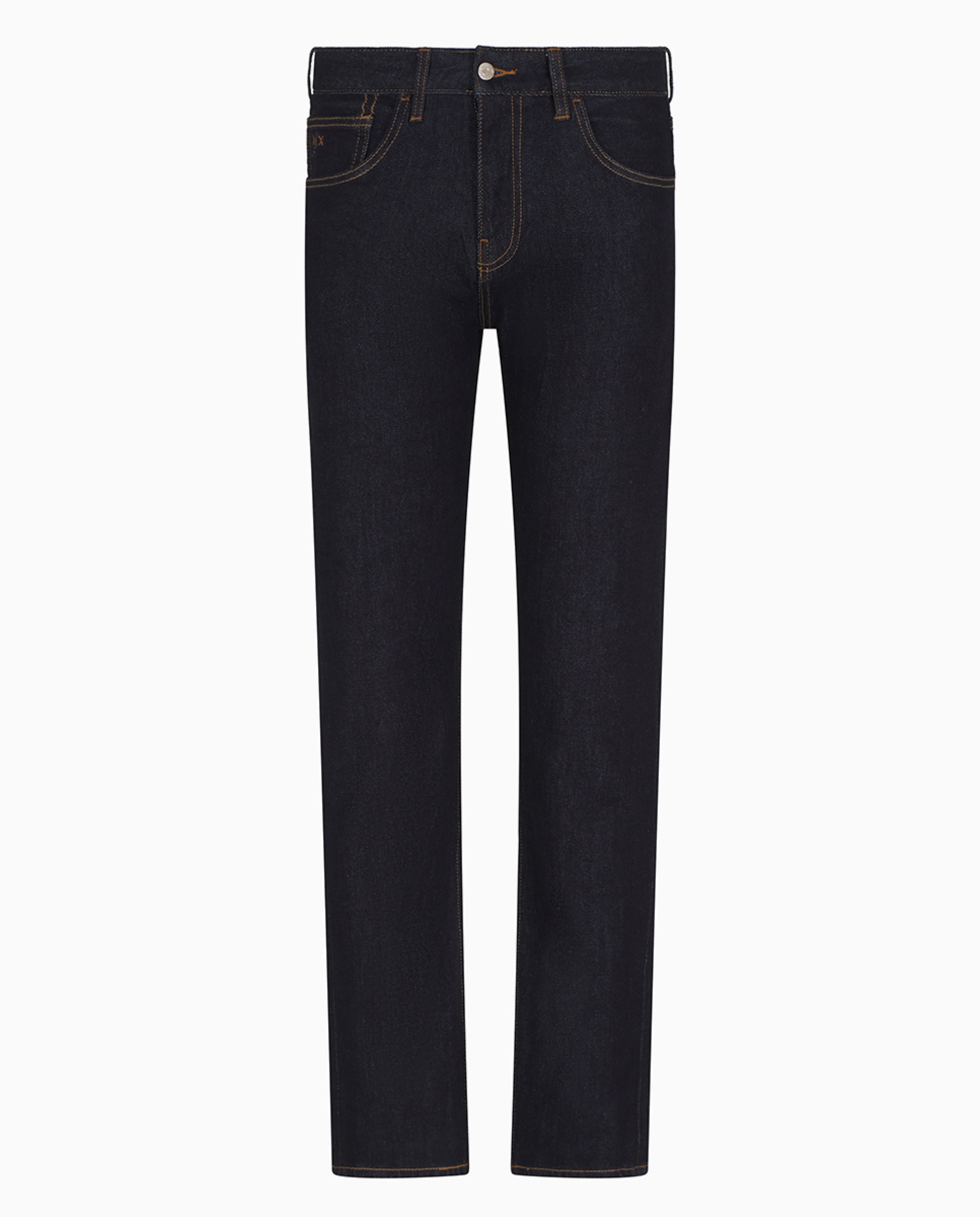 Jeans J13 Regular Fit com Lavagem - Azul-Escuro Azul-índigo-5