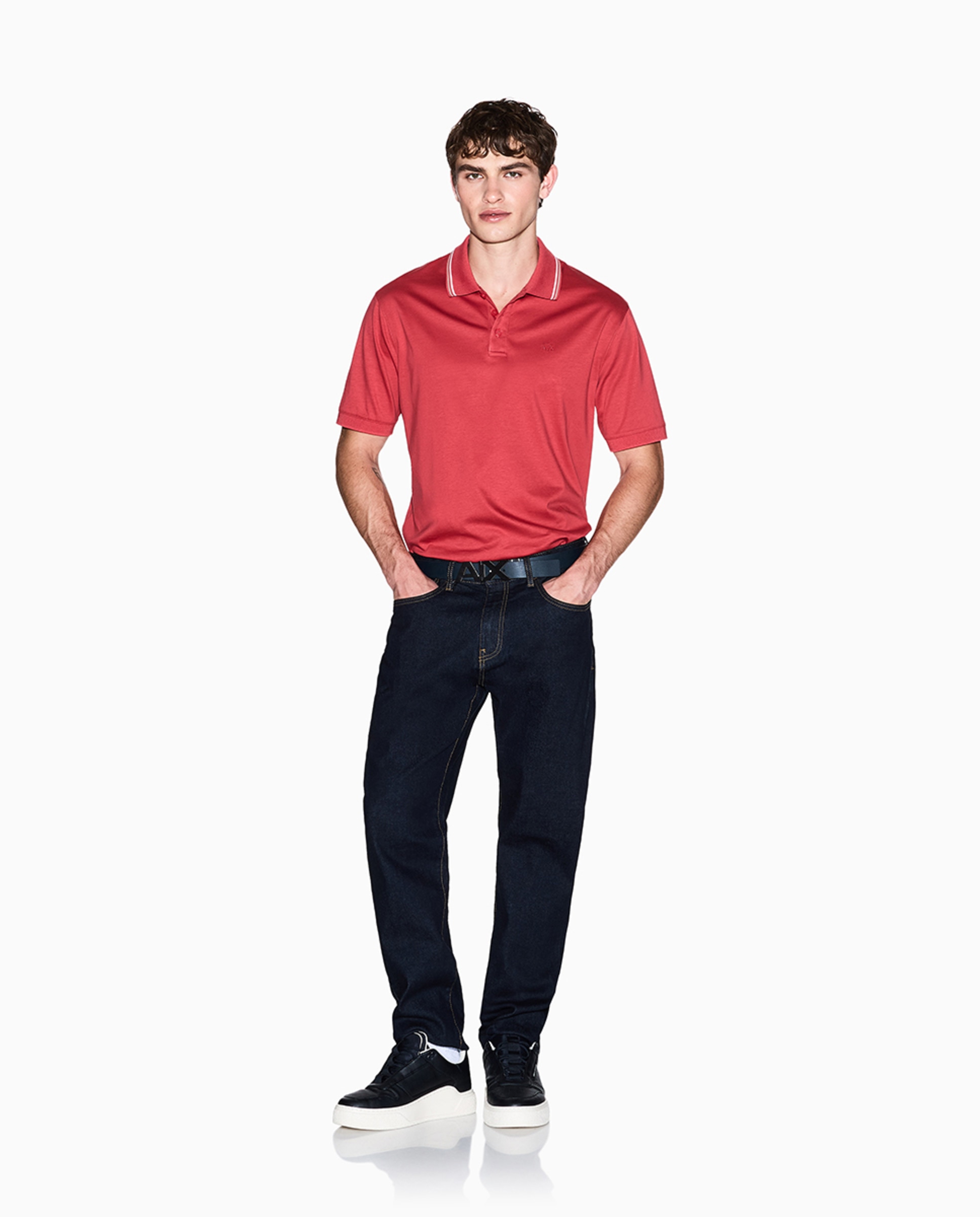 Jeans J13 Regular Fit com Lavagem - Azul-Escuro Azul-índigo-1