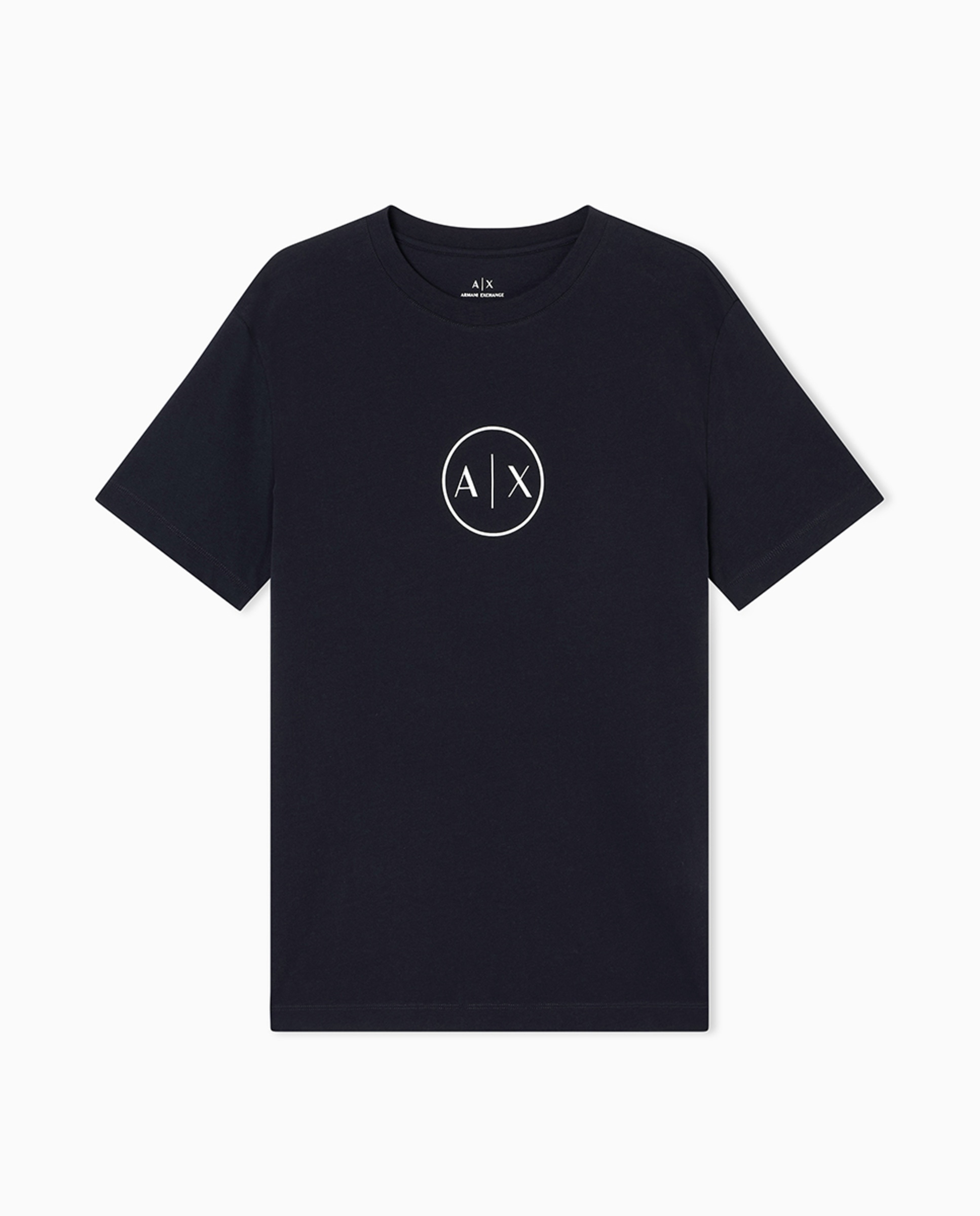 T-shirt de Manga Curta com Estampado à Frente Azul-marinho-4