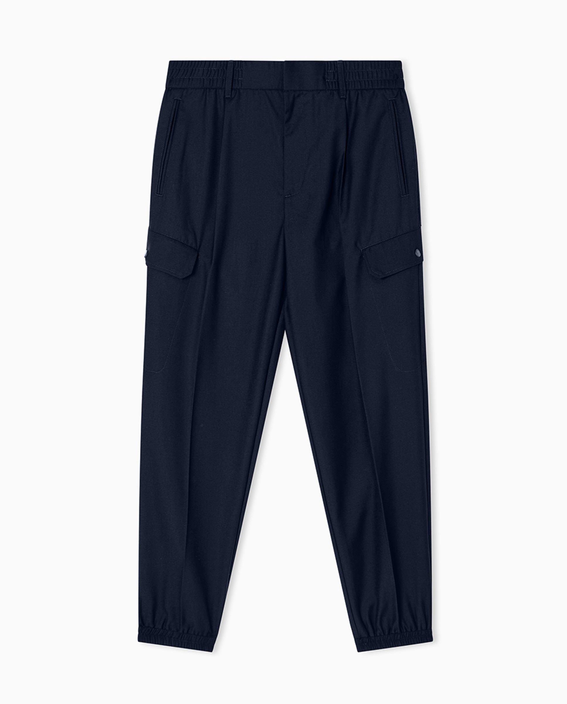 Joggers com Bolsos Cargo Azul-marinho-5