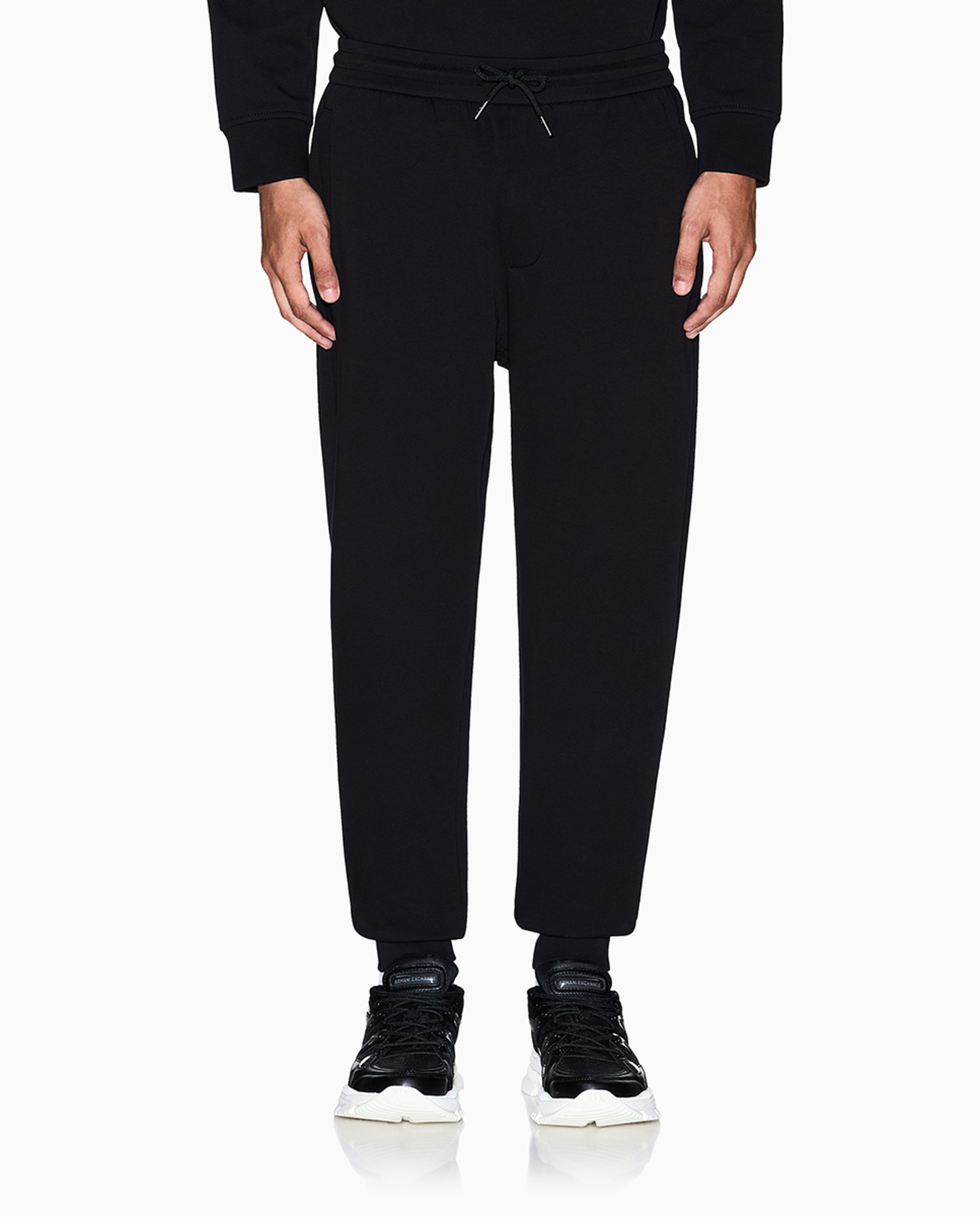 Joggers Regular Fit com Logótipo Dourado Preto-2