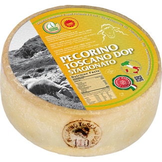 queso italiano de oveja Pecorino Toscano elaborado con leche pasteurizada pieza 2 kg DOP Stagionato peso aproximado - Maremma
