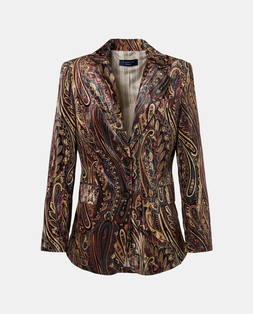 Imagem 0 de Blazer de Veludo Estampado